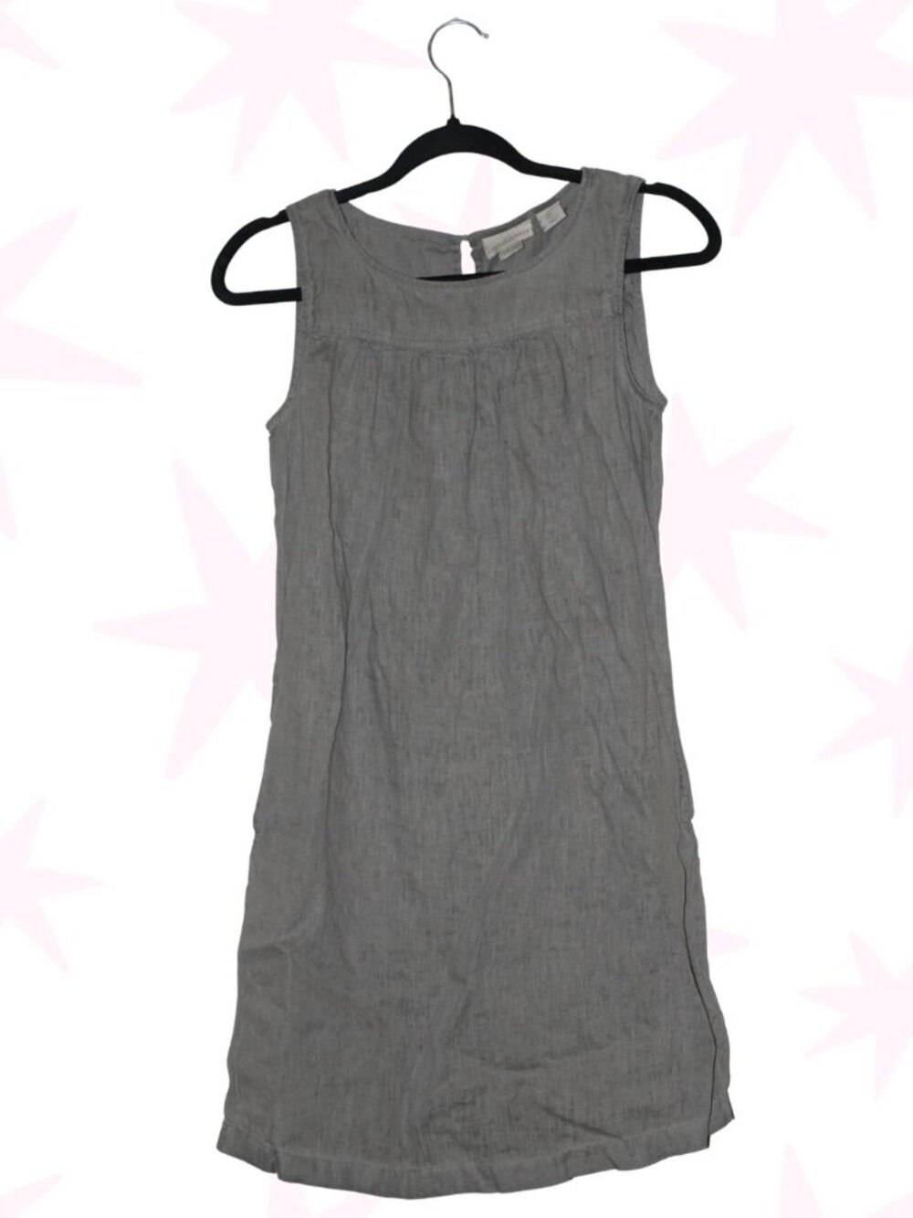 Cynthia Rowley 100% linen shift mini dress S